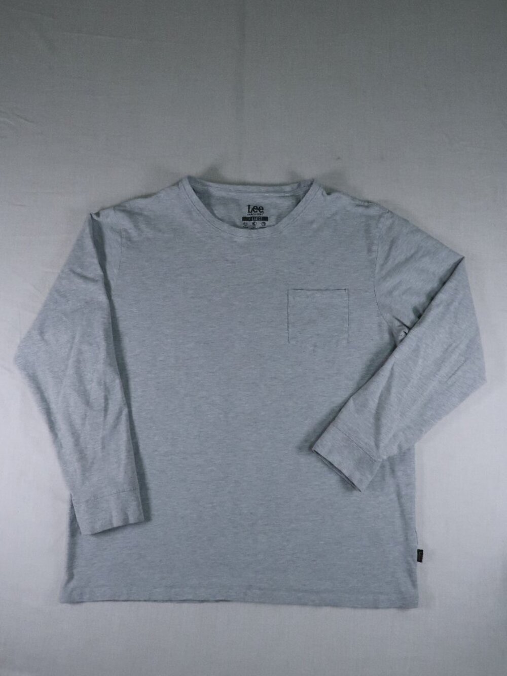 Lee Premium Select XL Gray Long Sleeve Pocket T Shirt Minimalist Casual Basic